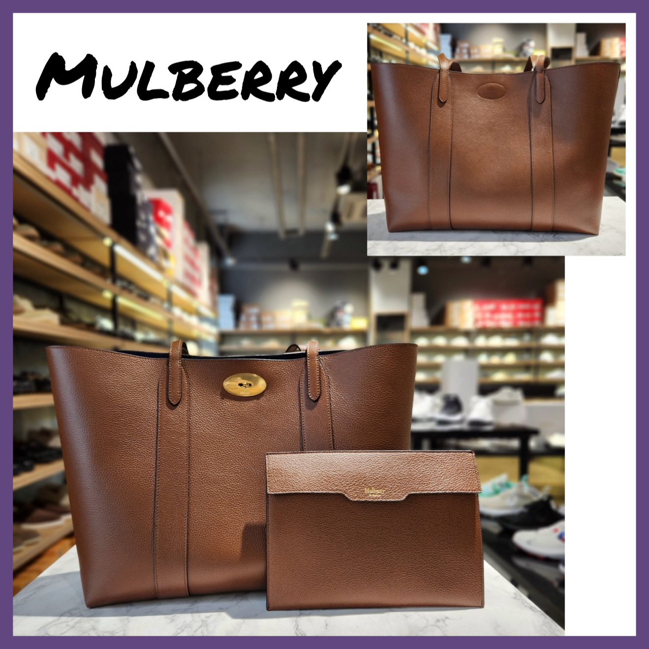 【関税込み】 ☆Mulberry☆ BAYSWATER スモール トートバッグ