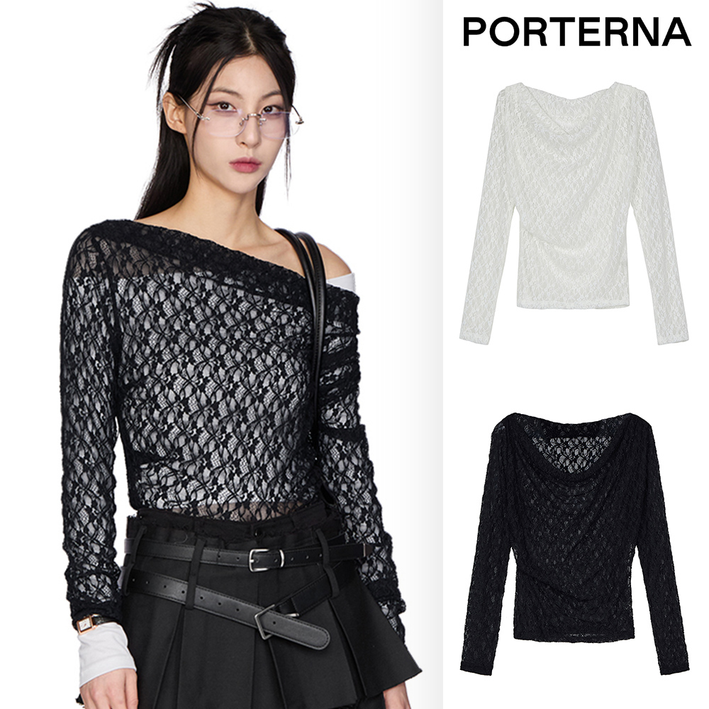 【PORTERNA】Ond lace t-shirt