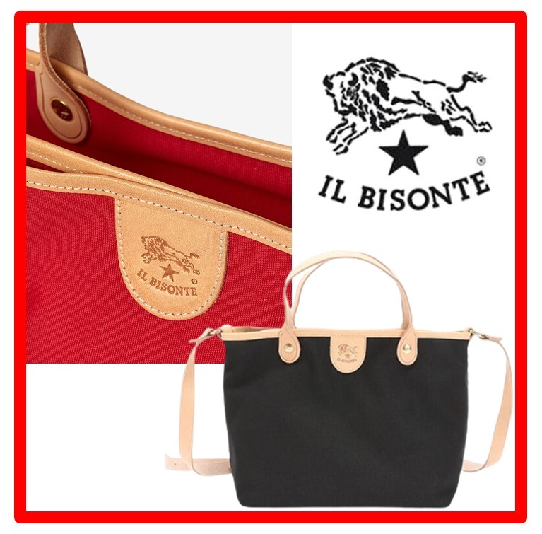 ☆韓国の人気☆【IL BISONTE】☆キャンバストートバッ.グ☆