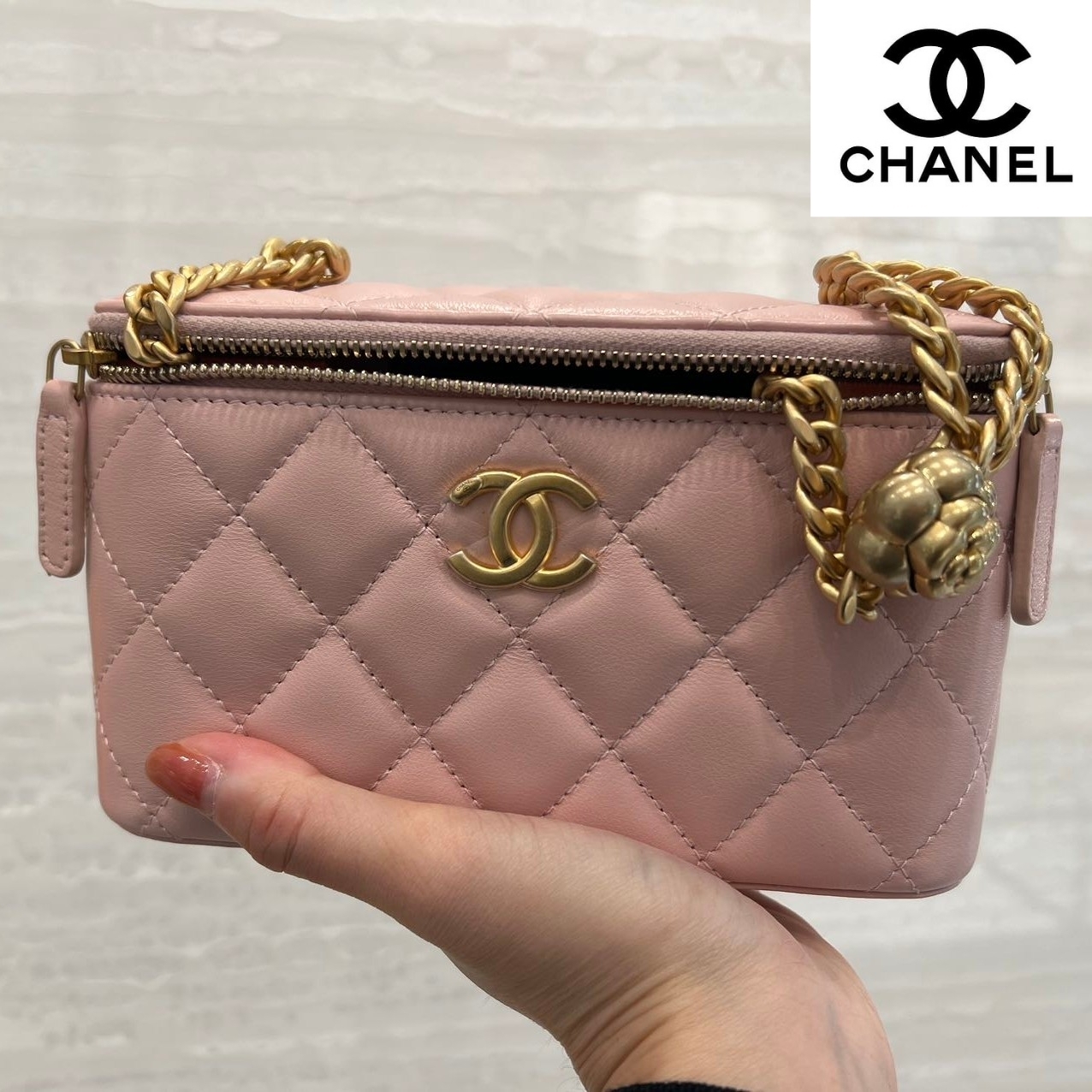 【CHANEL】落ち着いたカラーで上品に★シャネルバニティバッグ