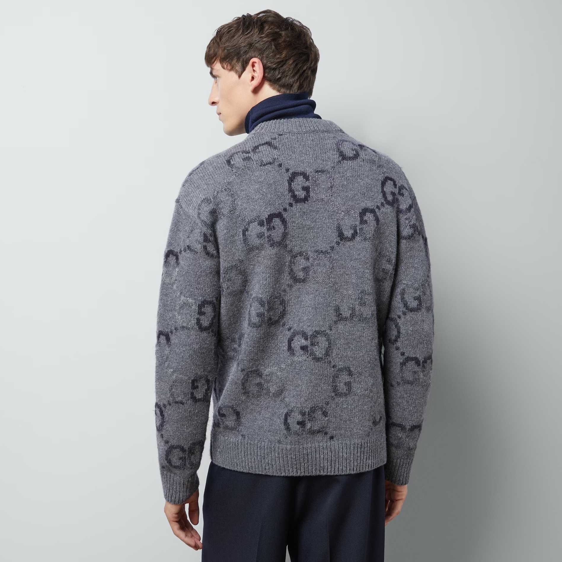 GUCCI APRES-SKI《GGウール カーディガン》グレー DHL 直営店