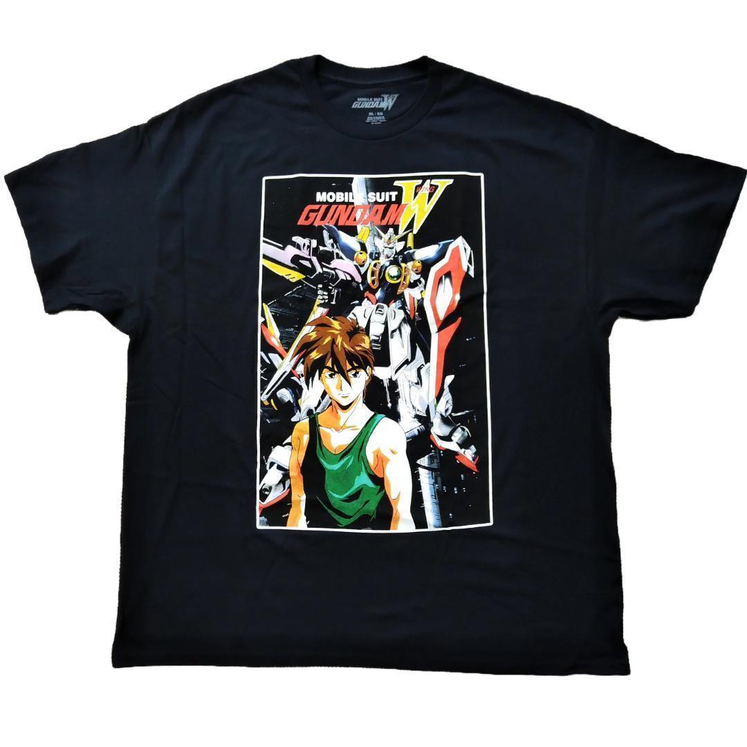 ガンダムW オーバーサイズTシャツ 黒 アニメTシャツ
