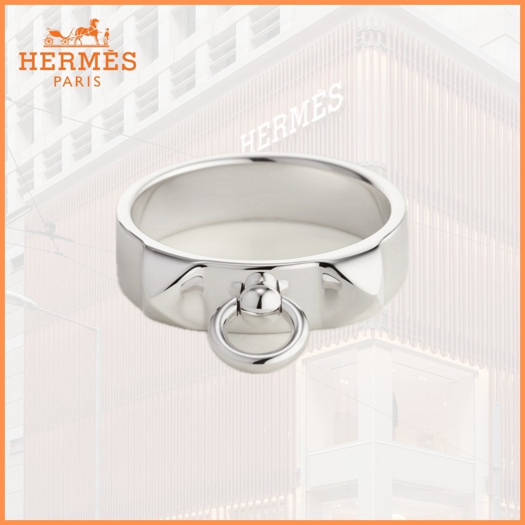 【数量限定】HERMES Bague Collier de Chien, petit modele 指輪