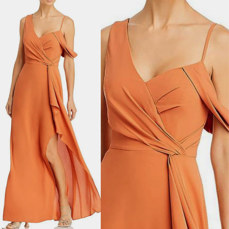 素敵!BCBG MAXAZRIAシックマキシ丈カクテルワンピース