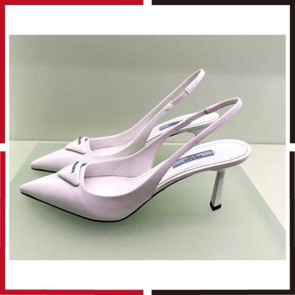 海外限定スパイク販売 ホワイト（白）系 PRADA(プラダ) パンプス(レディース) - 海外 靴