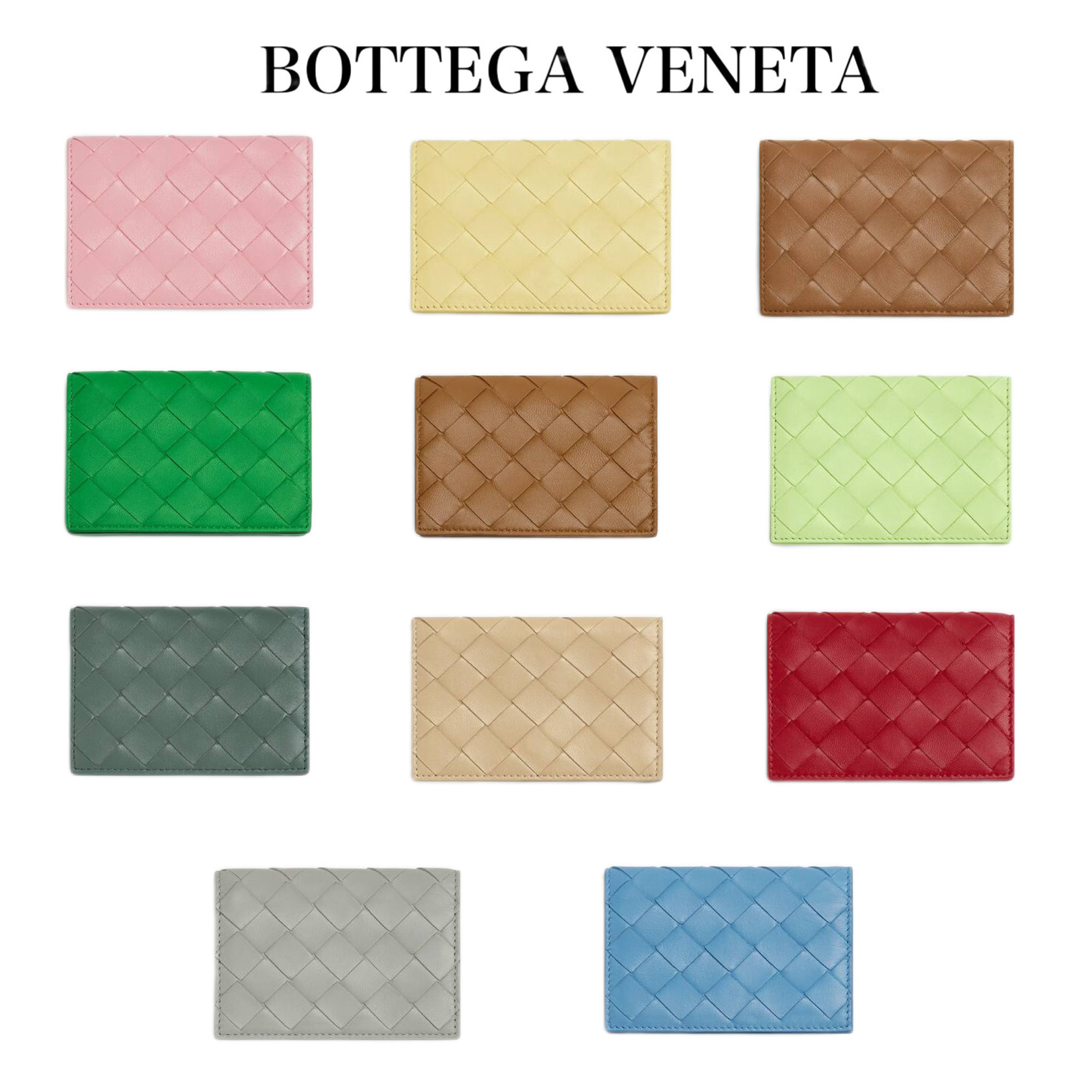Bottega veneta イントレチャート ステッチ カードケース