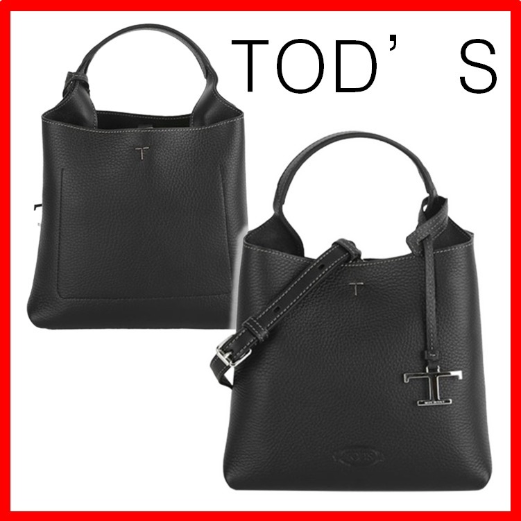 ☆【TOD'S】☆T タイムレスレザーミニショルダーバッグBLACK☆