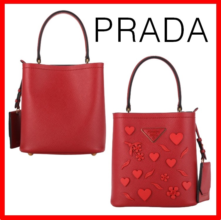 ☆韓国の人気☆【PRADA】☆パニエ サフィアースモール バッグ☆