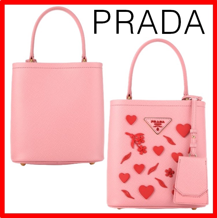 ☆人気☆【PRADA】☆パニエ サフィアースモール バッグ PINK☆