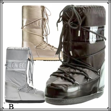 ブラック（黒）系 MOON BOOT(ムーンブーツ) ブーツ(レディース