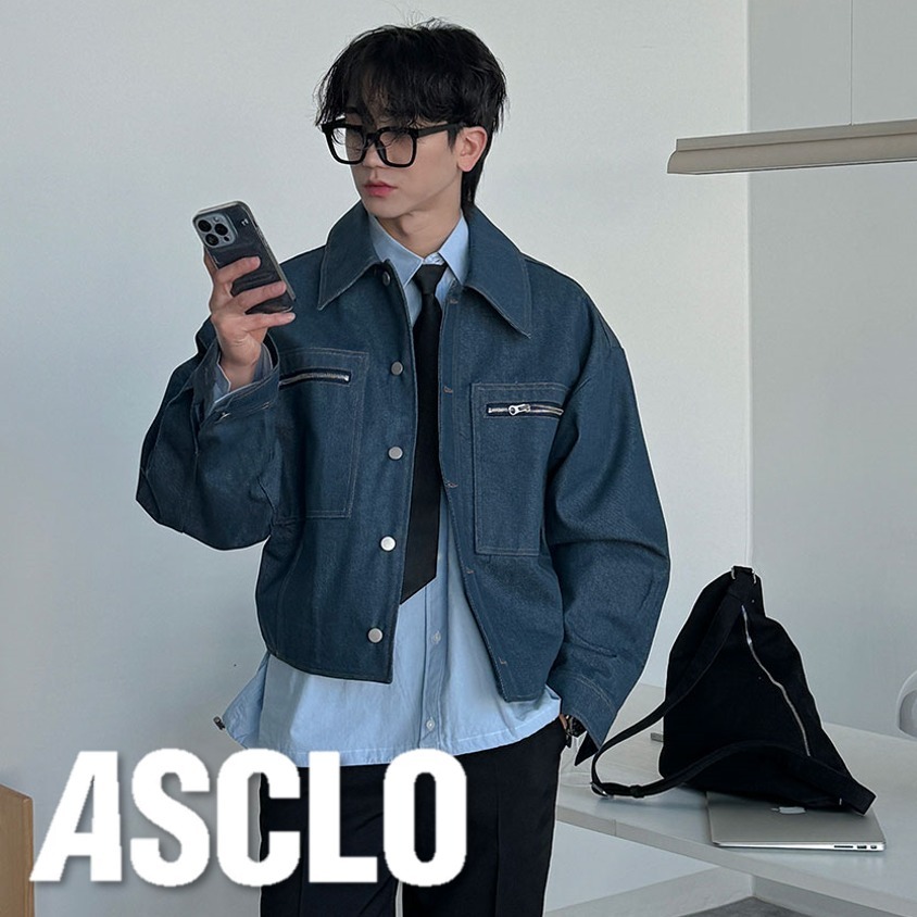 ブルゾン ASCLO Denim Crop Blouson (3color)