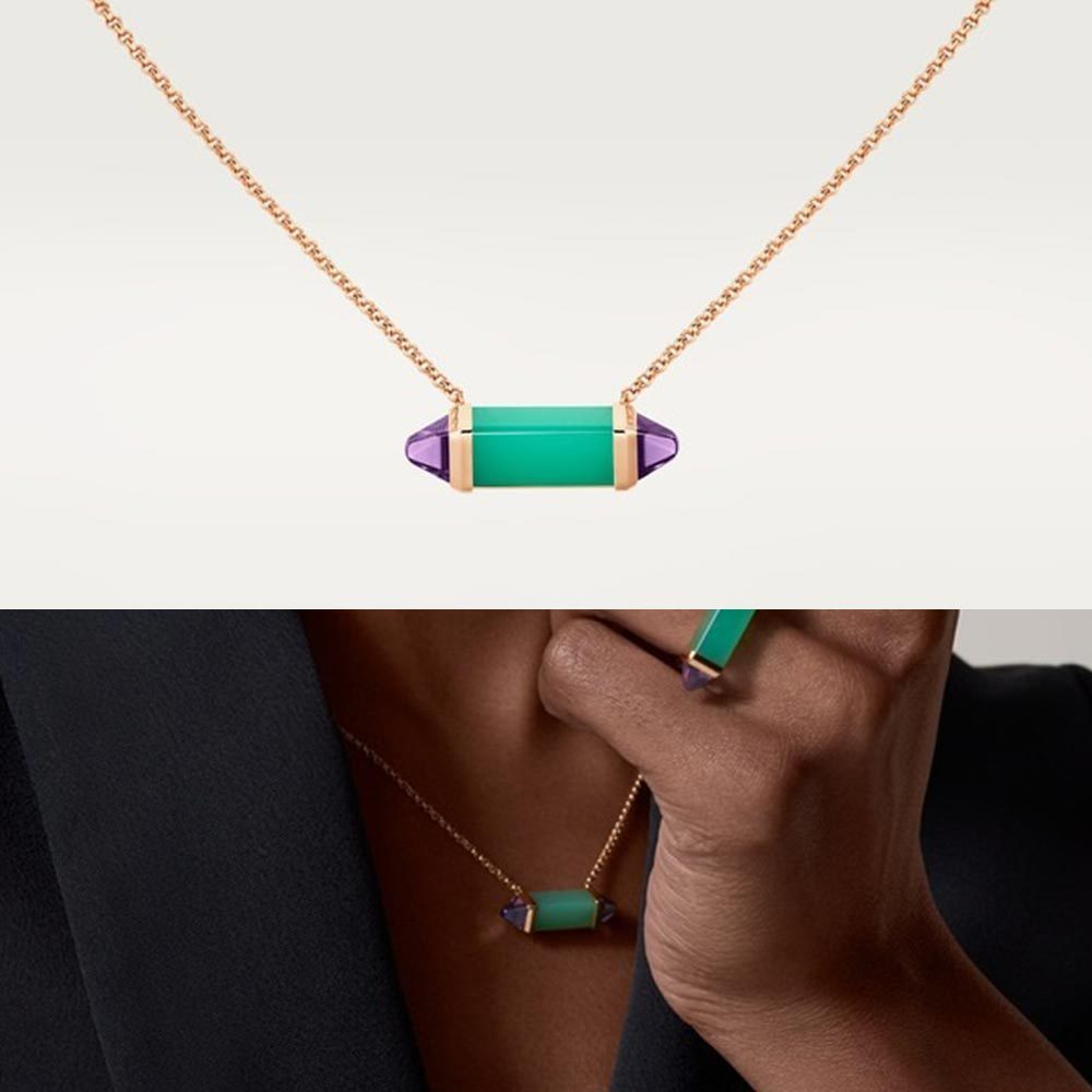 【Cartier】Les Berlingots ネックレス 18K アメジスト 送料込み