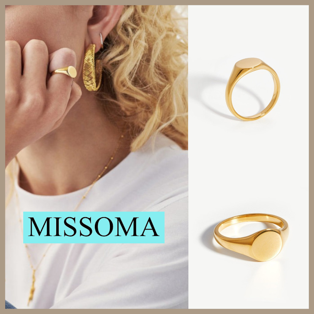★MISSOMA★ ENGRAVABLE ラウンド シグネット リング