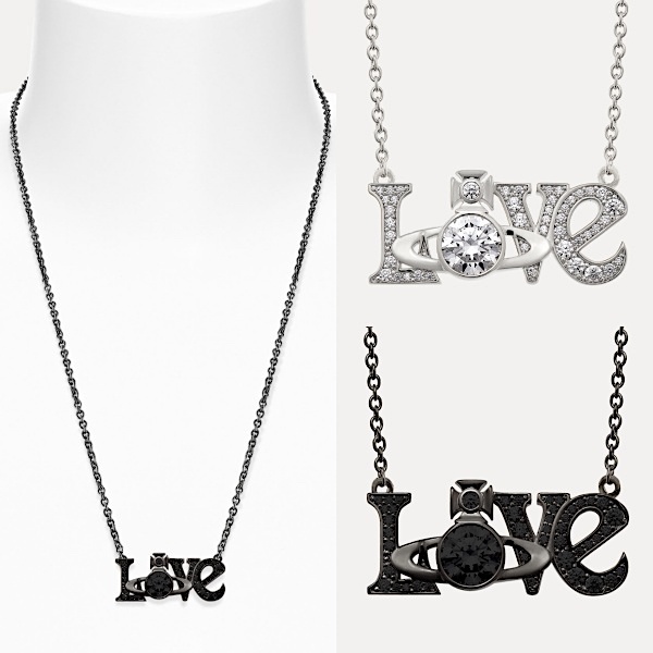 ★vivienne westwood★roderico LOVE ロゴ クリスタルネックレス