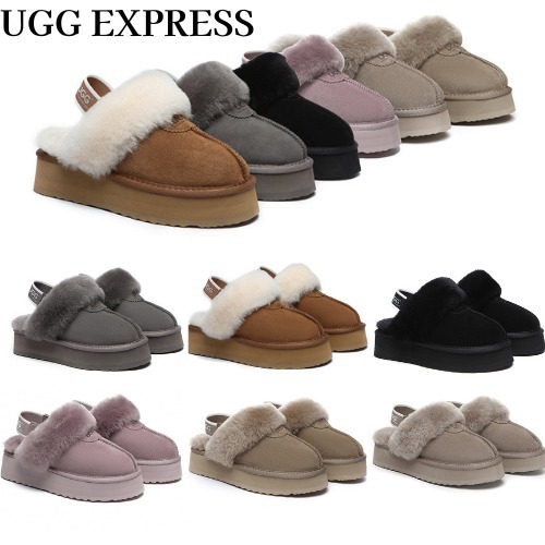 [UGG EXPRESS]* 厚底 * プラットフォーム Slingback Slippers