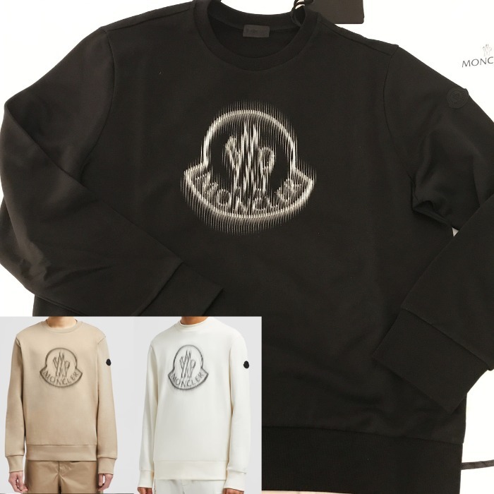 パリ直営店買付【MONCLER】ぼかしロゴスウェット☆３色