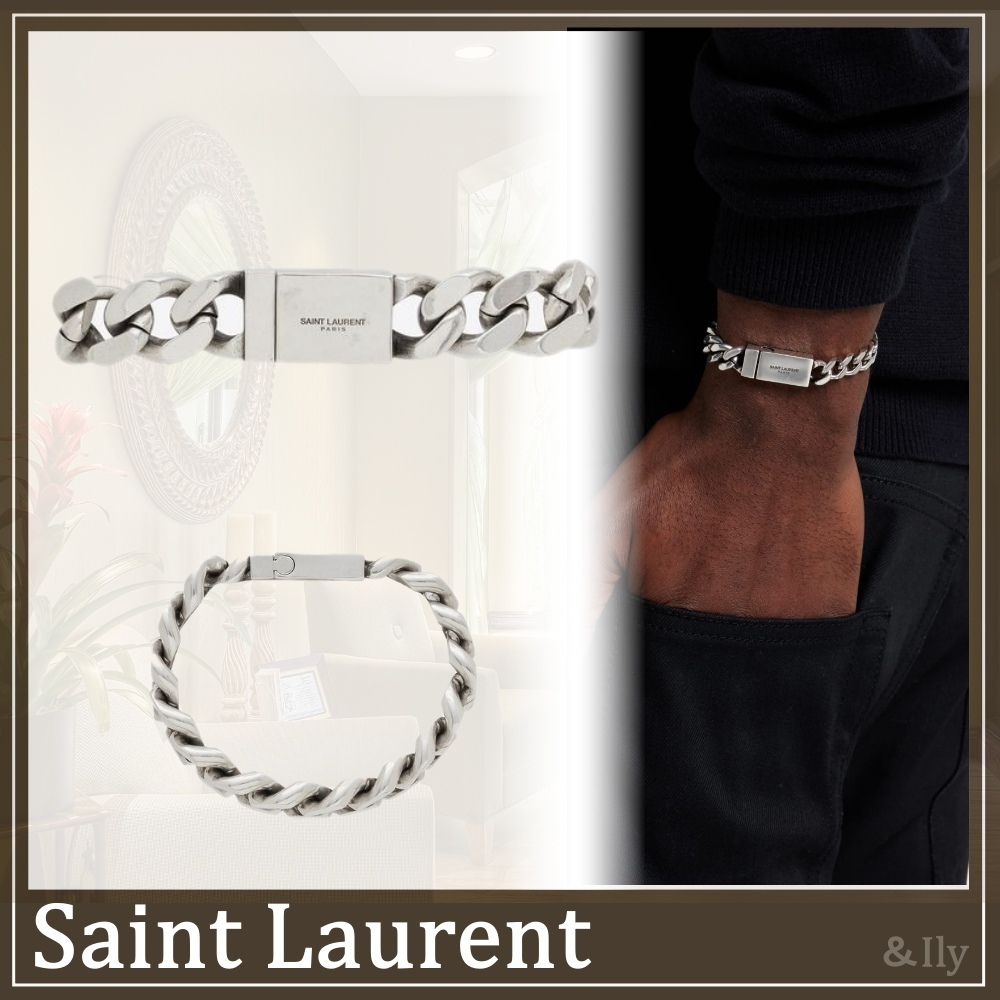 【送関込】Saint Laurent☆メタル チェーンブレスレット