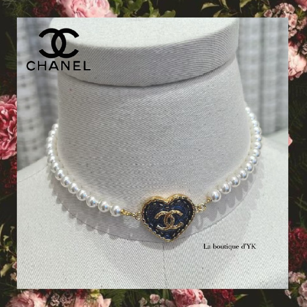 【ハートに釘つけ♪首元を華やかに♡】CHANEL ネックレス ハートに釘つけ♪首元を華やかに♡】CHANEL ネックレス