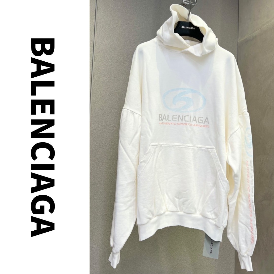 パーカー・フーディ BALENCIAGA SURFER ROUND OVERSIZE HOODIE UNISEX