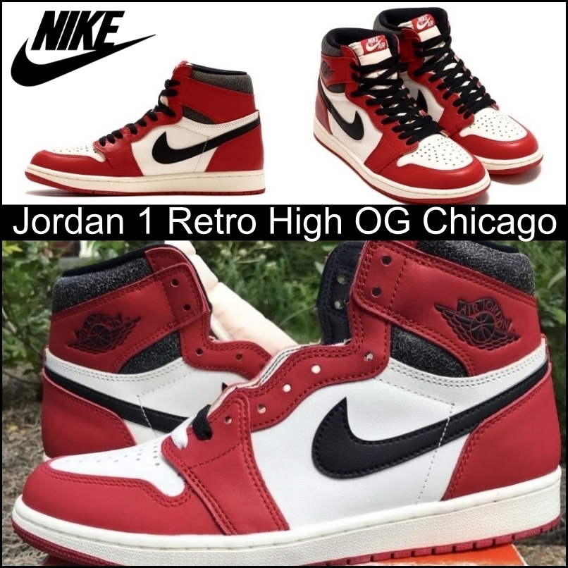 珍しい[NIKE] AIR JORDAN 1 HIGH OG CHICAGO/関税送料込★