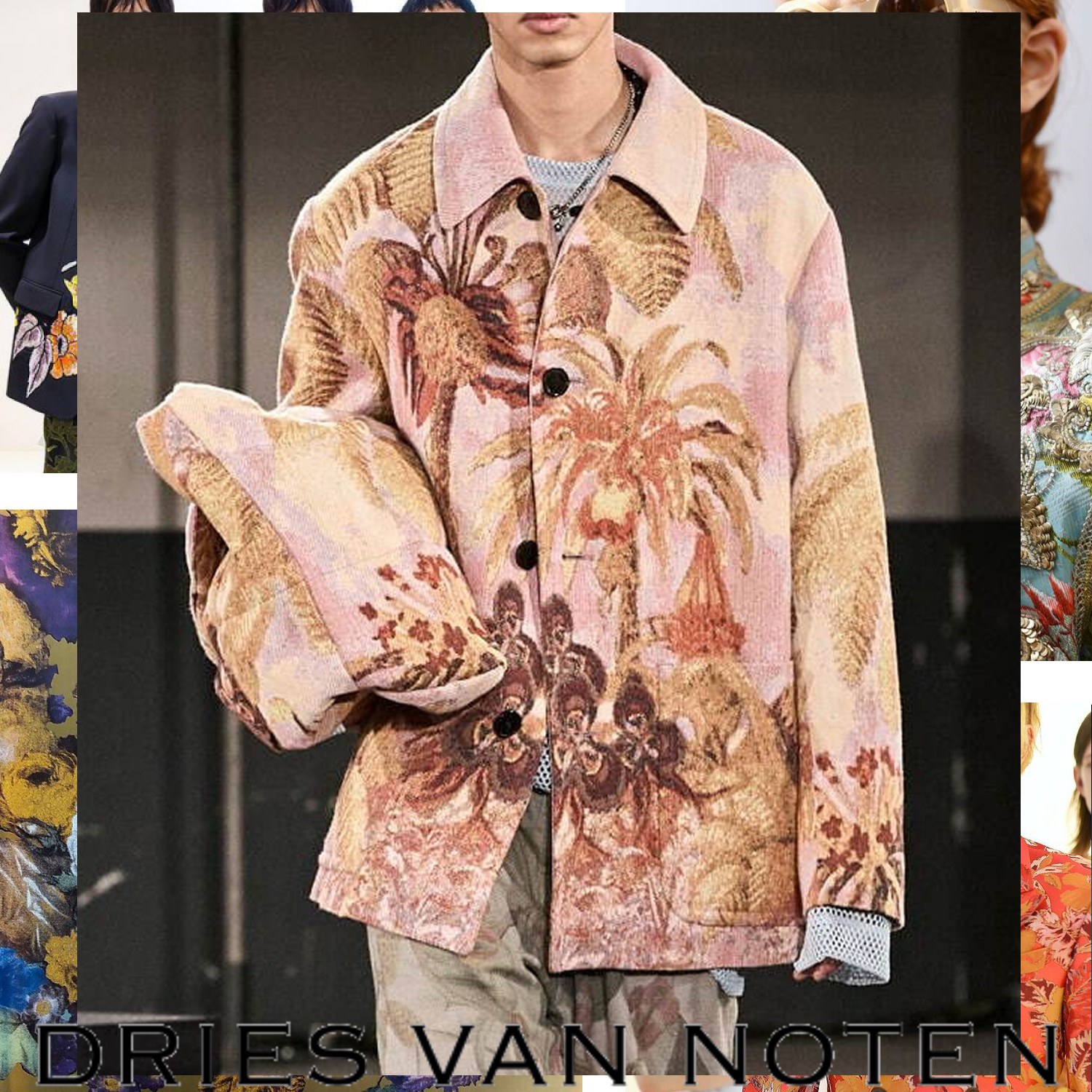 Dries Van Noten ロナー コート ピンク