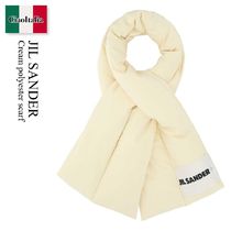 Jil Sander Cream Polyester Scarf