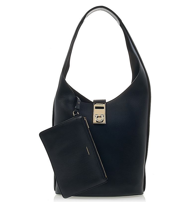 【SALVATORE FERRAGAMO】GANCINI HOBO BAG