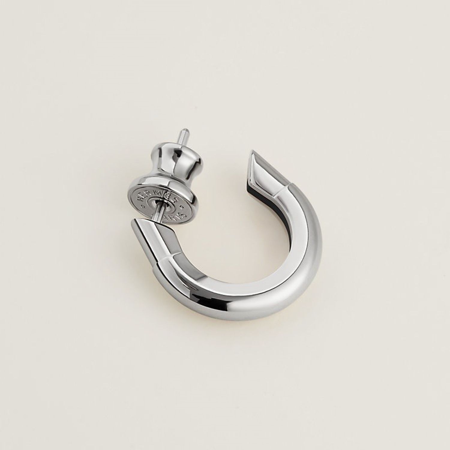 《洗練されたデザイン》HERMES Mono-Ohrring Sabot ピアス