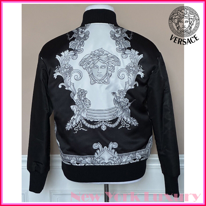 Versace★素敵！Medusa Print Women's Blouson Nylon Jacket