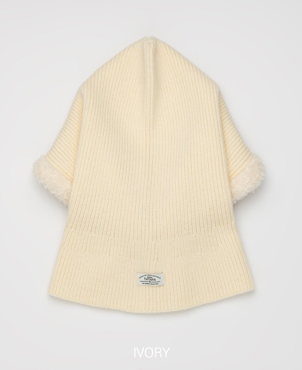TATIANA】Fur Trimmed Hoodie Baraklava(4色)☆韓国で大人気