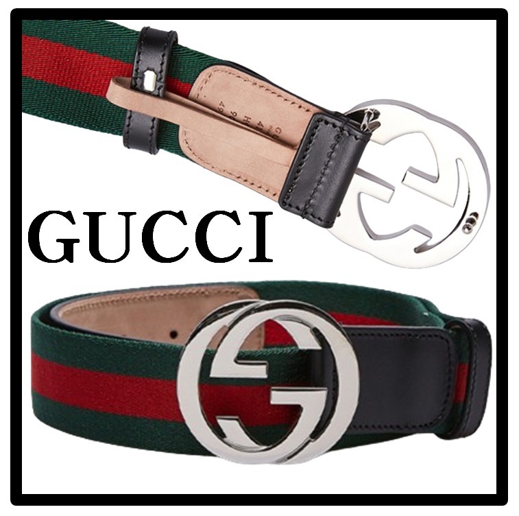 ☆送料・関税込☆GUCCI★インターロッキングGウェブベルト★