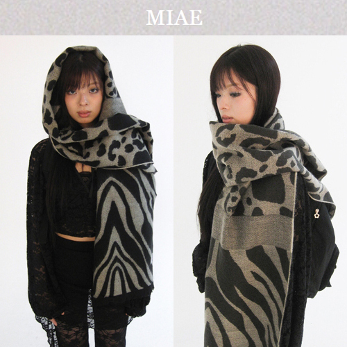 ★韓国人気★MIAE★[美愛 1970] Zebra muffler