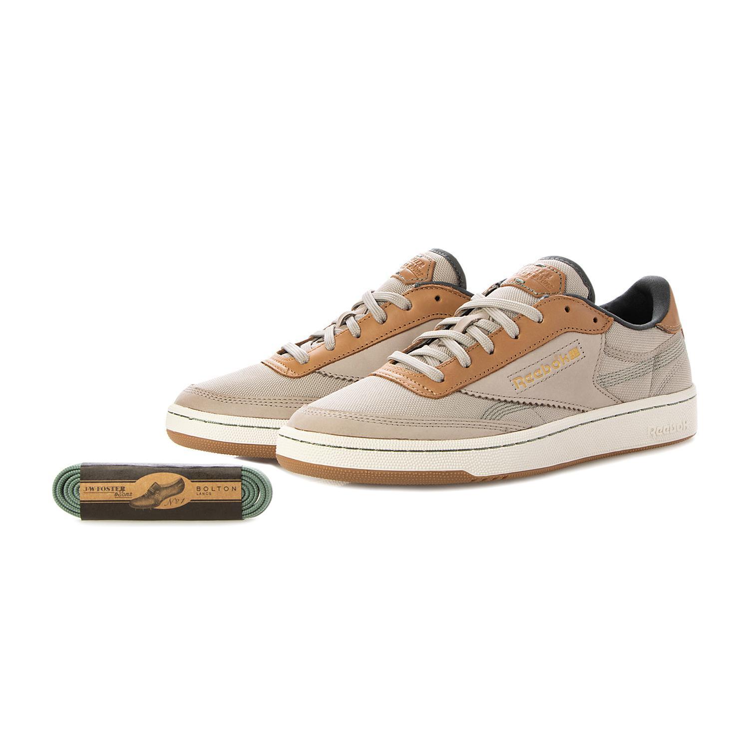 国内配送 Reebok CLUB C 85 VINTAGE ASH /CHK /TRGREN
