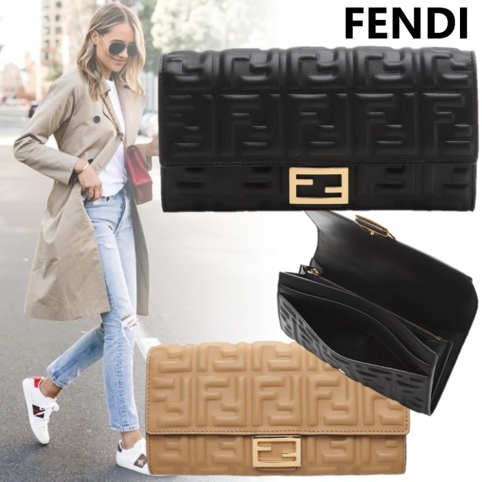 国内直営**FENDI** バゲット コンチネンタル長財布