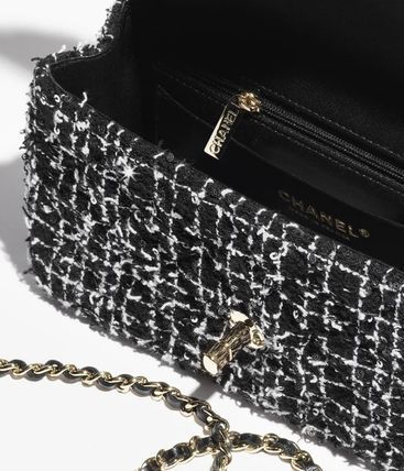 ツイード【CHANEL】チャーム付き フラップバッグ ハンドバッグ 天白】【還元セール】【CHANEL】シャネル トップハンドル ミニ