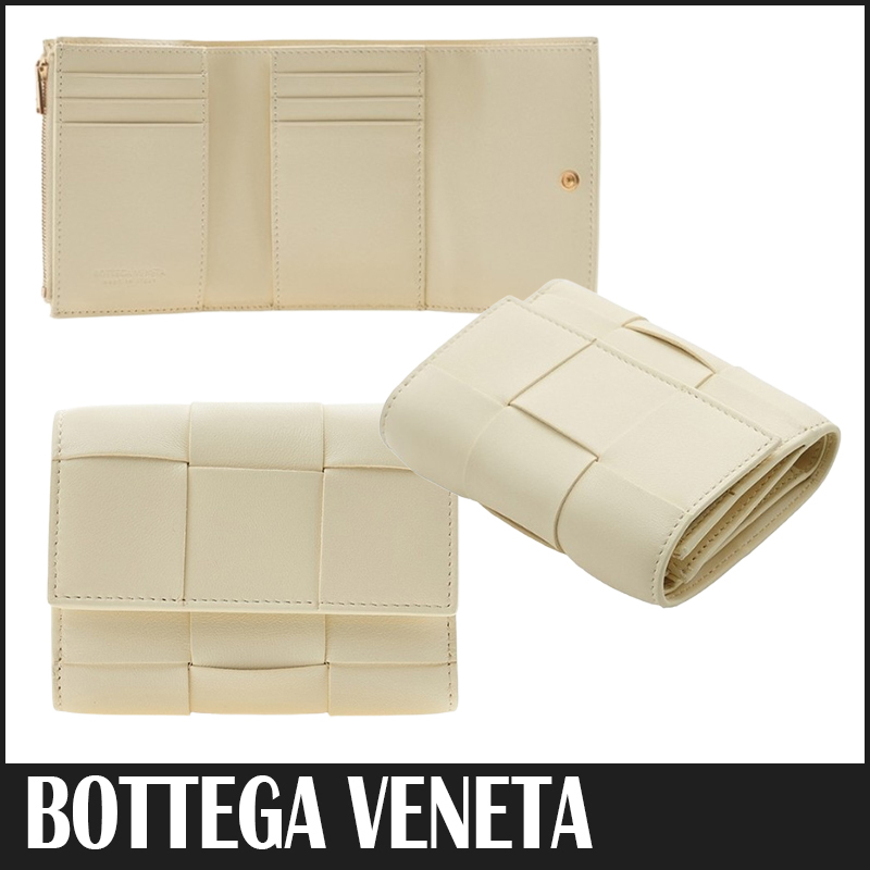 ☆送料関税込 BOTTEGA VENETA イントレチャート 三つ折り財布☆