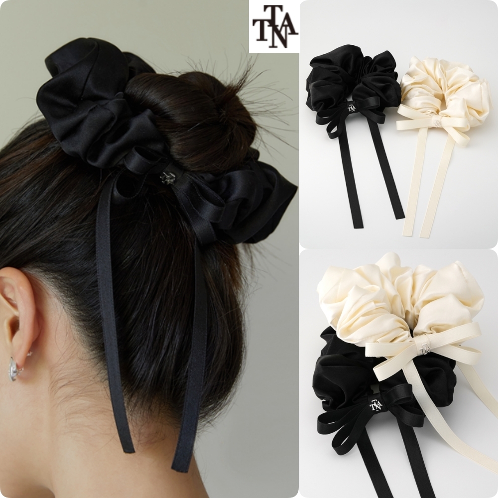 【TATIANA】Ribbon Bouquet Scrunchies(2色)