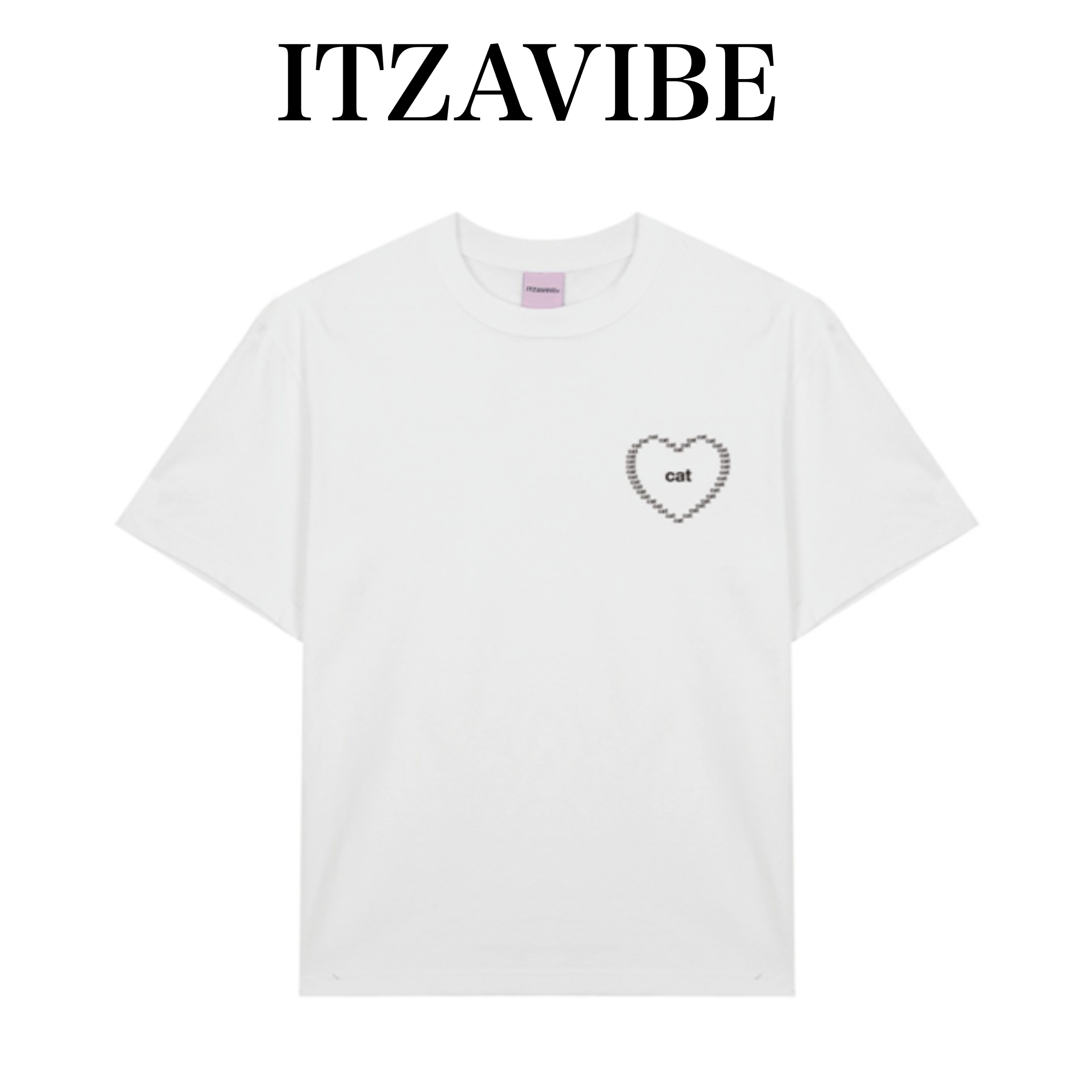 【ITZAVIBE】SPECIAL HEART CAT T SHIRT