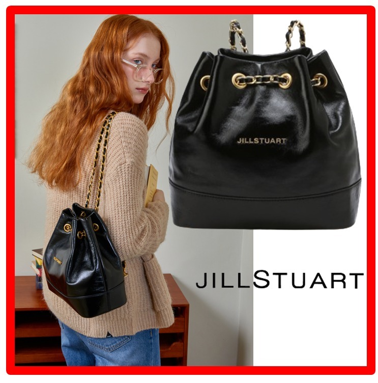 ☆人気☆【JILLSTUART】☆Coco Chain Black gold backpac.k☆