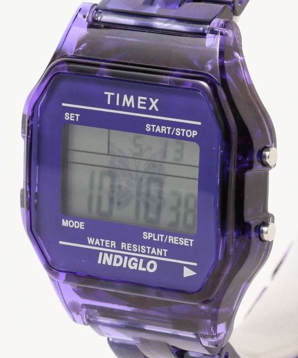 Needles × TIMEX × BEAMS BOY Classic Digital \"Purple\"