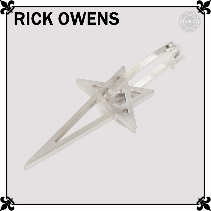 【Rick Owens】Pentagram Earrings 真鍮製 ピアス