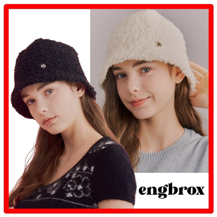 ☆LE SSERAFIM☆【engbrox】☆HEART SYMBOL WOOL BUCKET HA.T☆