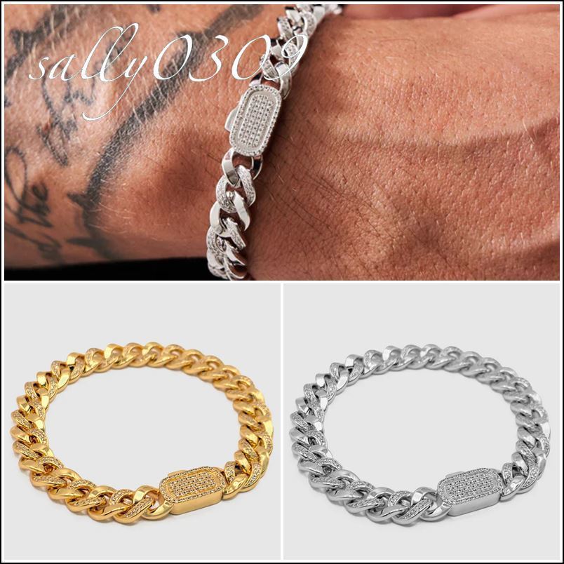 【関税・送料無料】CRAFTD London★ICED チェーン ブレスレット