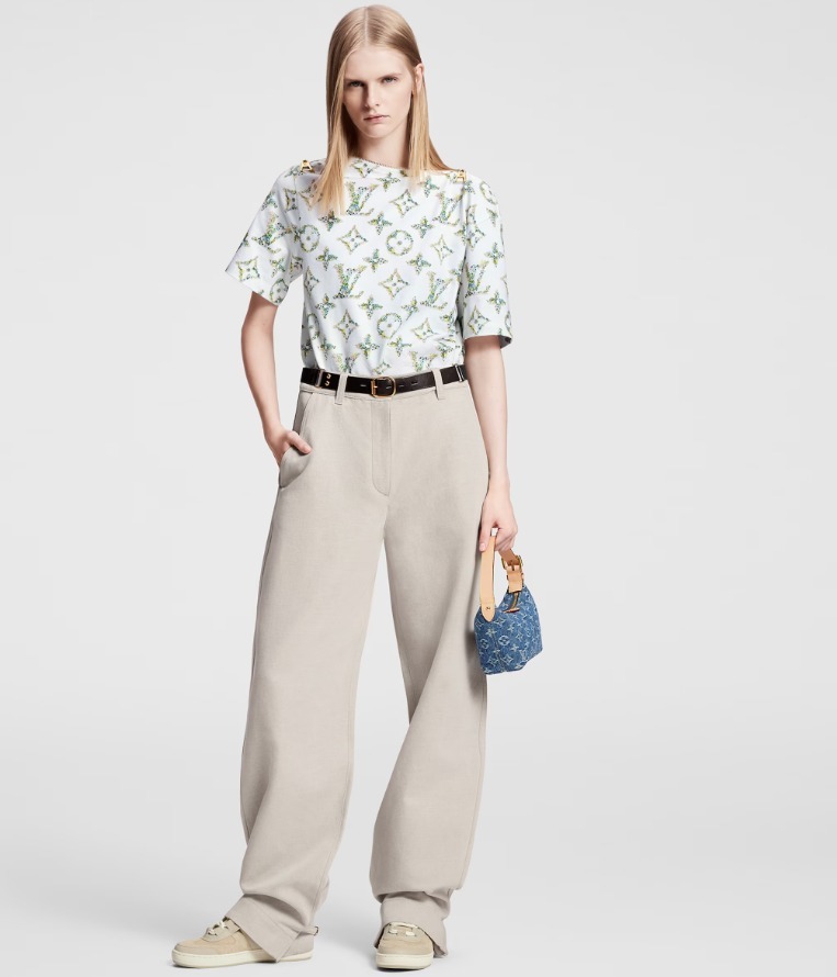 Louis Vuitton《フローラルモノグラム ボートTシャツ》DHL 直営