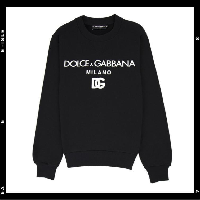 希少【DOLCE & GABBANA】Dg Felpa コットン スウェットシャツ