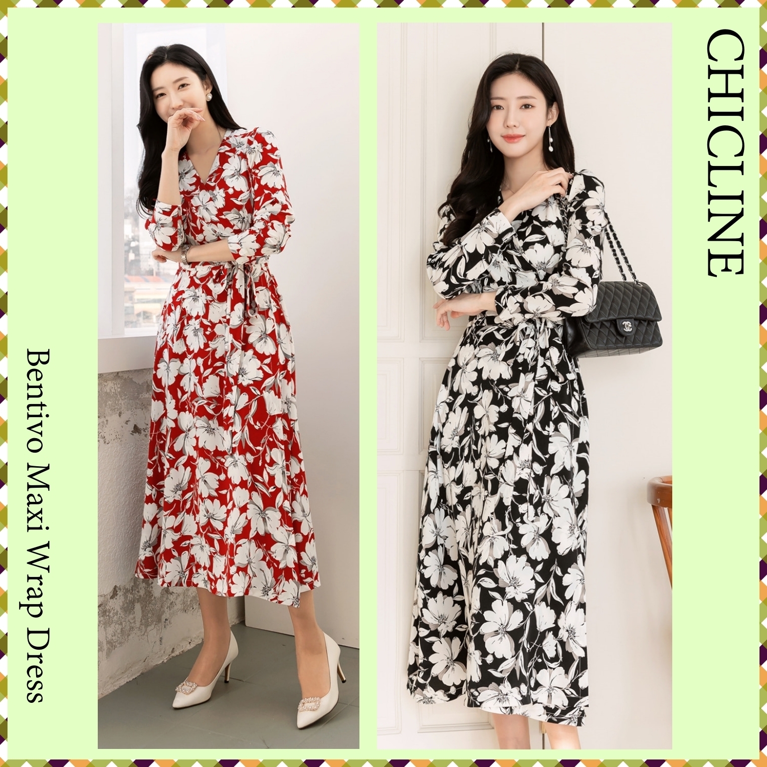 【CHICLINE】★ ベンティボ・マキシラップワンピース (DRESS)★