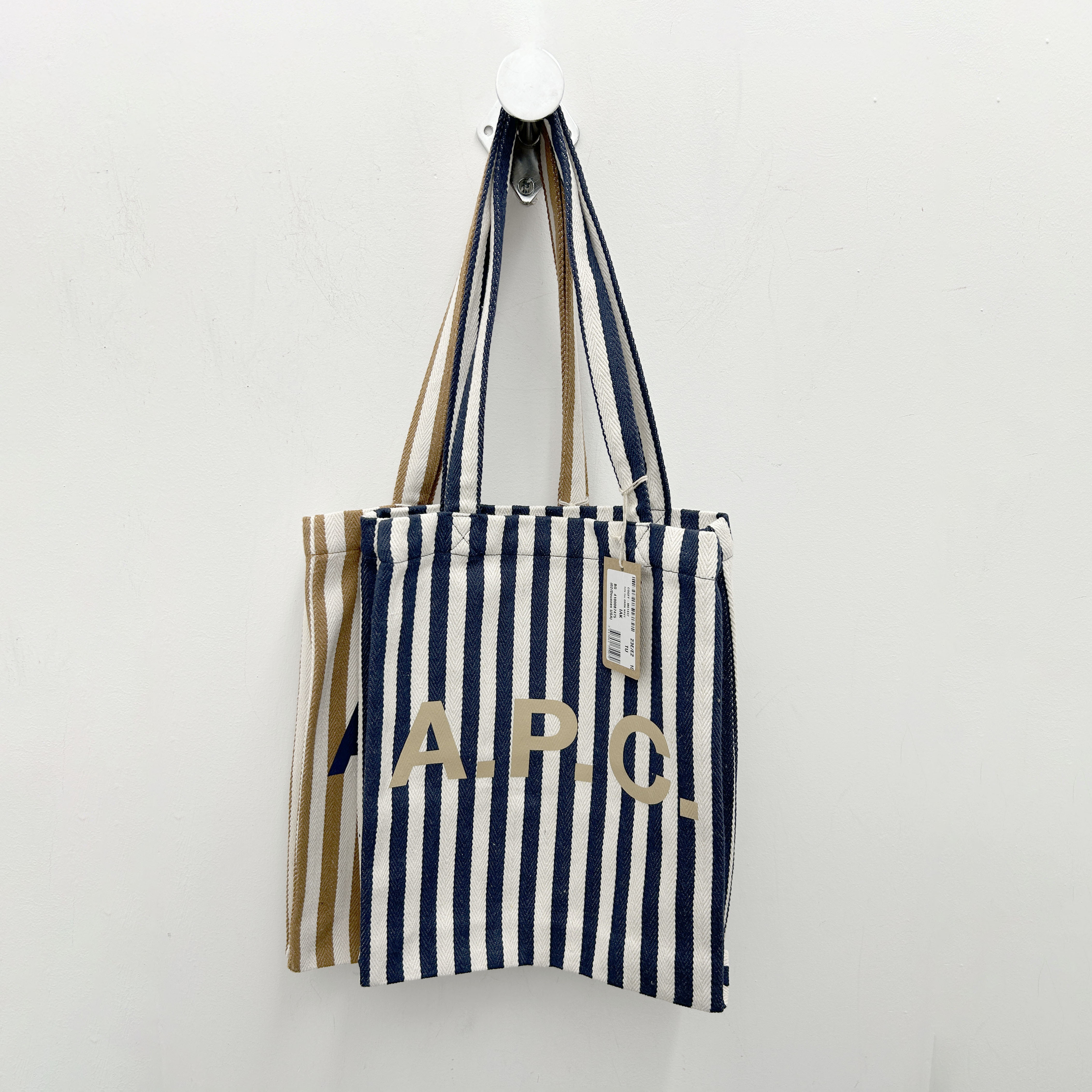 A.P.C.｜Lou ストライプ トートバッグ COGFF-M61442