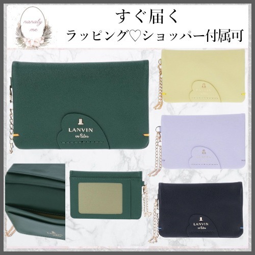【ギフトに最適♡】LANVIN en Bleu パスケース