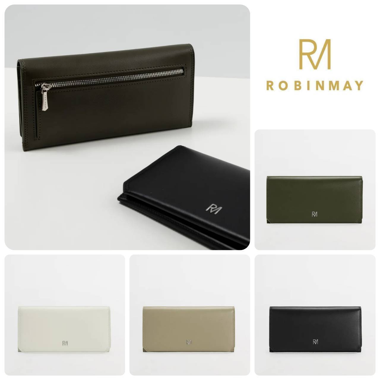 ■ROBINMAY■布朗真皮長夾 J087 ブラウンレザー長財布/送料込
