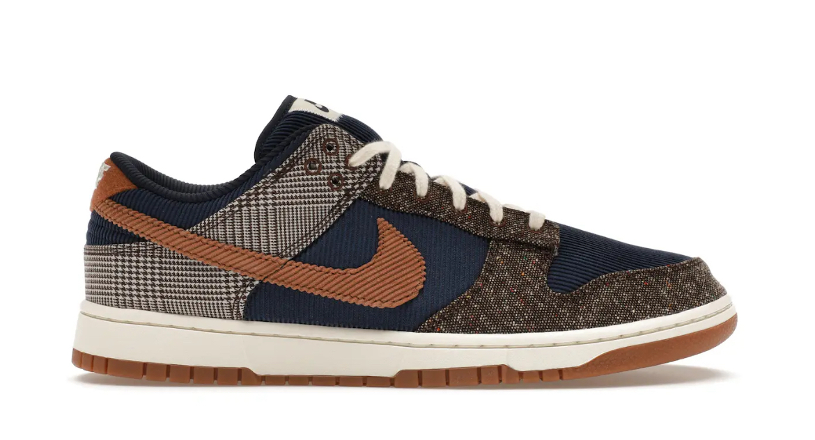 スニーカー Nike Dunk Low Tweed Midnight Navy Corduroy